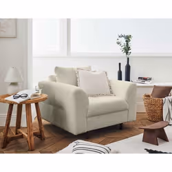 Rune - fauteuil - en tissu bouclette