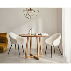 Estrella - table à manger ronde - bois - 4 personnes