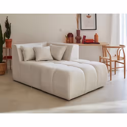 Caracas - module d'assise méridienne droit - en tissu