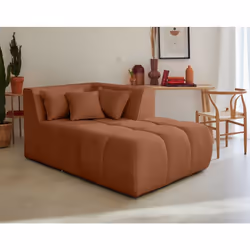 Caracas - module d'assise méridienne droit - en tissu