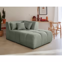 Caracas - module d'assise méridienne droit - en tissu