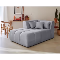 Caracas - module d'assise méridienne gauche - en tissu