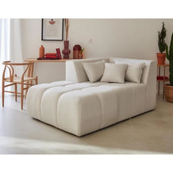 Caracas - module d'assise méridienne gauche - en tissu