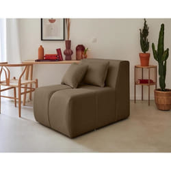 Caracas - module d'assise sans accoudoirs - en tissu
