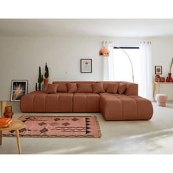Caracas - canapé modulable d'angle droit - 5 places - en tissu