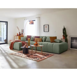 Caracas - canapé modulable d'angle gauche - 5 places - en tissu