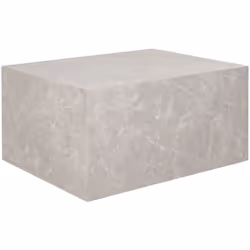 Description générale Cette table basse Pula incarne l'élégance moderne avec sa finition effet marbre. Sa forme rectangulaire  ...