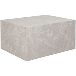 Pula - table basse - effet marbre - 80 cm - beige