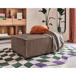Stella - pouf - en velours côtelé grosses côtes