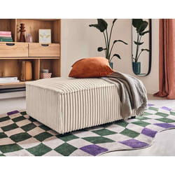 Stella - pouf - en velours côtelé grosses côtes