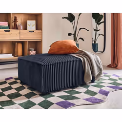 Stella - pouf - en velours côtelé grosses côtes