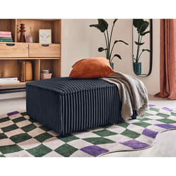 Stella - pouf - en velours côtelé grosses côtes
