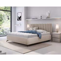 Mendoza - lit coffre - 180x200 - sommier inclus - en velours