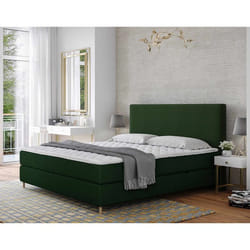 Rafaela - lit boxspring - 140x200 - coffres et surmatelas inclus - en velours