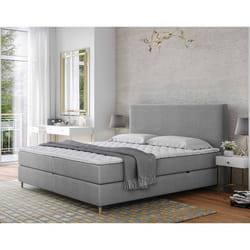 Rafaela - lit boxspring - 160x200 - coffres et surmatelas inclus - en velours
