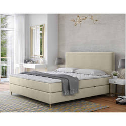 Rafaela - lit boxspring - 160x200 - coffres et surmatelas inclus - en velours
