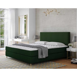 Rafaela - lit boxspring - 160x200 - coffres et surmatelas inclus - en velours