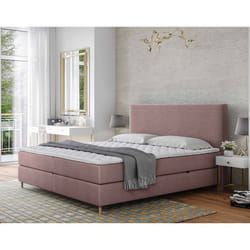 Rafaela - lit boxspring - 160x200 - coffres et surmatelas inclus - en velours