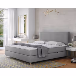 Rafaela - lit boxspring - 180x200 - coffres et surmatelas inclus - en velours