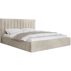 Rosario - lit coffre - 140x200 - sommier inclus - en velours