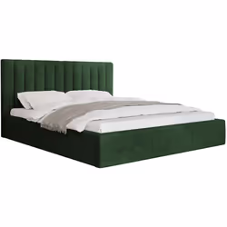Rosario - lit coffre - 140x200 - sommier inclus - en velours