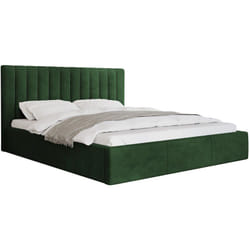 Rosario - lit coffre - 140x200 - sommier inclus - en velours