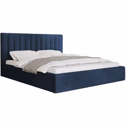 Rosario - lit coffre - 140x200 - sommier inclus - en velours