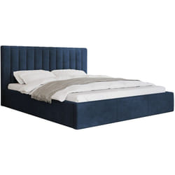 Rosario - lit coffre - 140x200 - sommier inclus - en velours