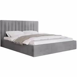 Rosario - lit coffre - 140x200 - sommier inclus - en velours