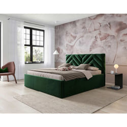 Santiago - lit coffre - 160x200 - sommier inclus - en velours