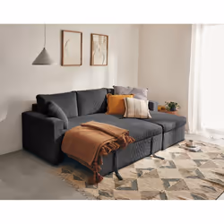 Best Mobilier 1366GF canapé Gris - Vue supplémentaire 2