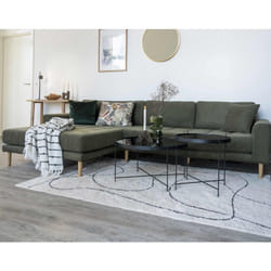 Guimar - tapis - blanc et noir - 200x300 cm