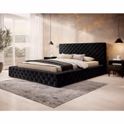 Christiana - lit coffre - 180x200 - sommier inclus - en velours