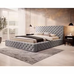 Christiana - lit coffre - 180x200 - sommier inclus - en velours