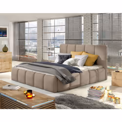 Lucea - lit coffre - 160x200 - sommier inclus - en velours