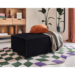 Stella - pouf - en velours côtelé grosses côtes