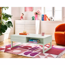 Sofia - table basse - vert sauge mat - 110 cm