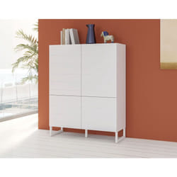 Sofia - buffet haut - blanc mat - 140x110 cm