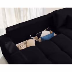 Best Mobilier 1604N canapé Noir - Vue supplémentaire 3