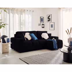 Best Mobilier 1604N canapé Noir - Vue supplémentaire 5