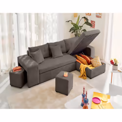 Best Mobilier 1605G canapé Gris - Vue supplémentaire 3