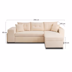 Best Mobilier 1605G canapé Gris - Vue supplémentaire 8