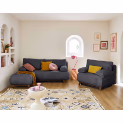 Best Mobilier 1613GANT canapé Gris - Vue supplémentaire 6