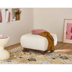 Best Mobilier 1615BEI pouf