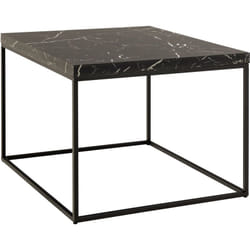 Alamosa - table basse - effet marbre noir - 60 cm