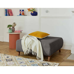 Cristal - pouf modulable - 95 cm - en velours texturé
