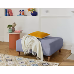Cristal - pouf modulable - 95 cm - en velours texturé