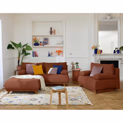 Best Mobilier 1634TER canapé Orange - Vue supplémentaire 6