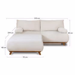 Best Mobilier 1634TER canapé Orange - Vue supplémentaire 8