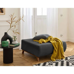 Cristal - pouf modulable - 95 cm - en velours côtelé